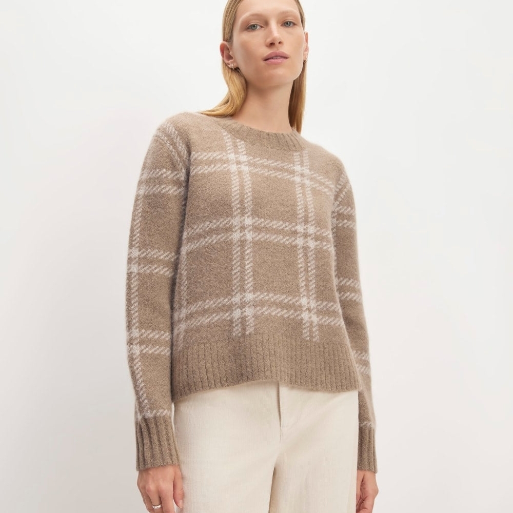 Everlane Alpaca Cropped Crewneck Sweater